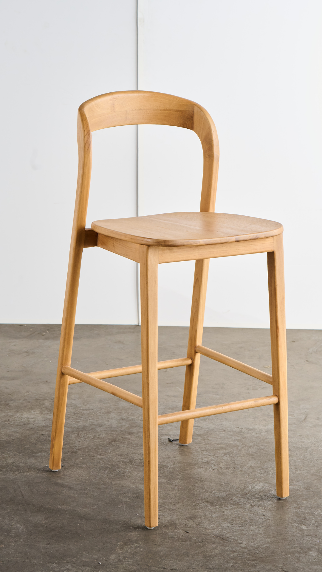 INDO14 Teak Wood Bar Chair