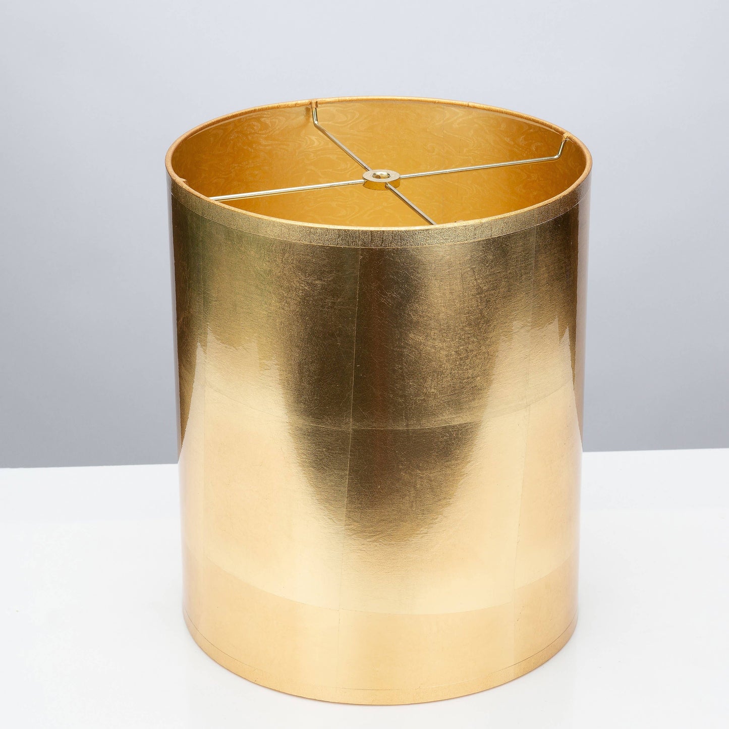 Round Gold Foil Lamp Shade Tall