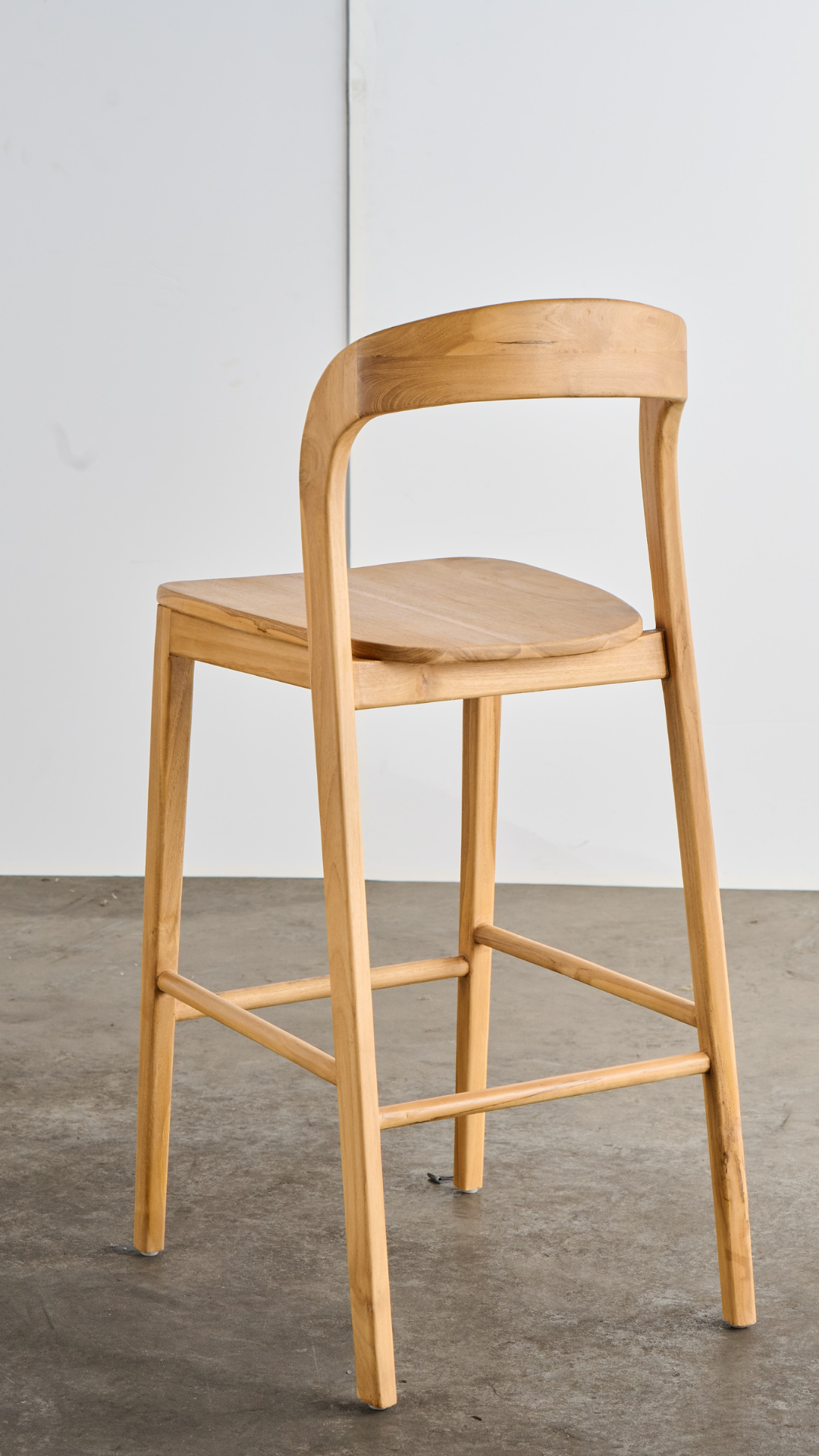 INDO14 Teak Wood Bar Chair