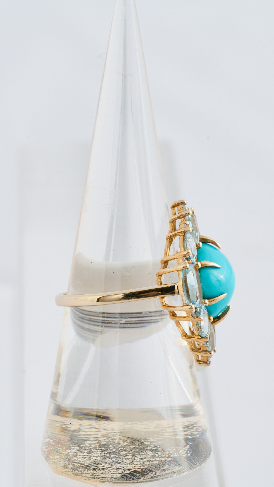 492 Turquoise & Aquamarine Dress Ring