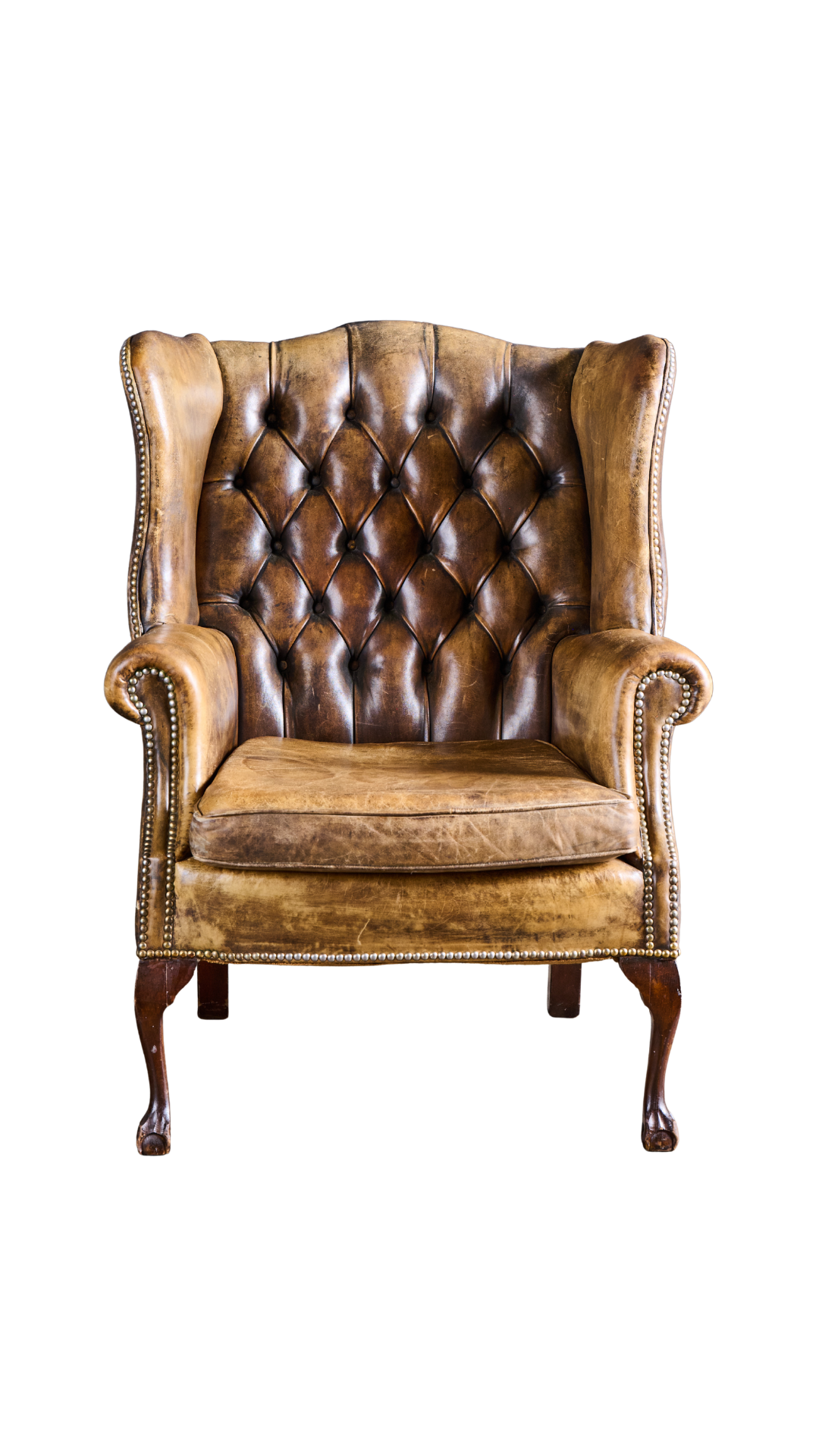 L658 Leather Wing Chair & Ottoman