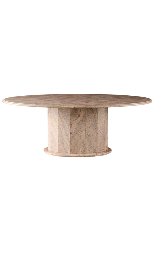 L600 Italian Oval Marble Table