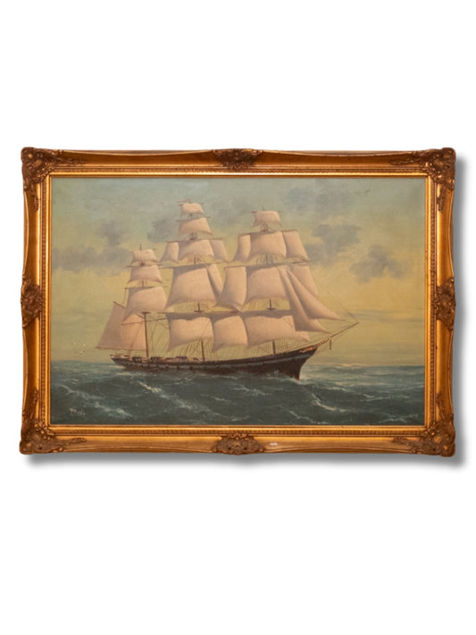 Y. Jones Signed | Ship at Sea