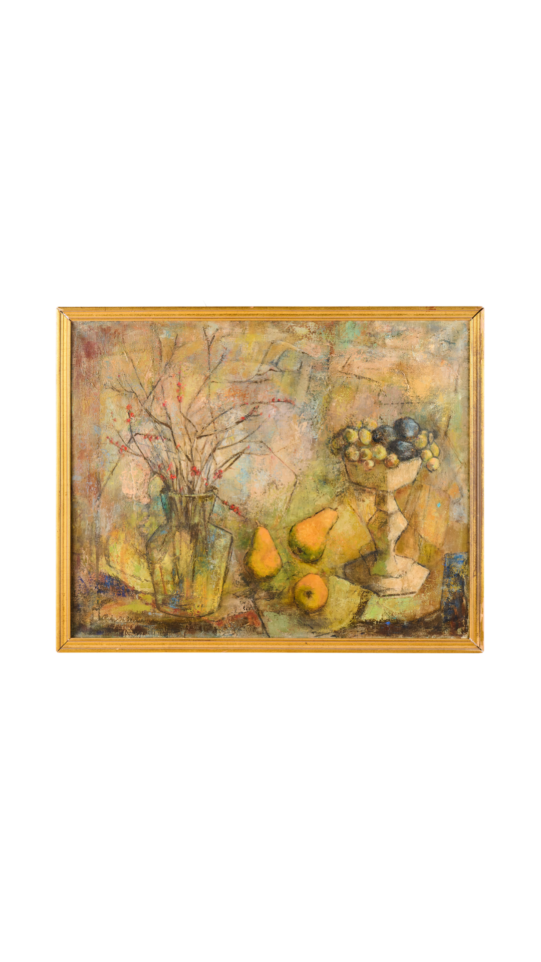 Original Oil Painting Fruit & Flowers