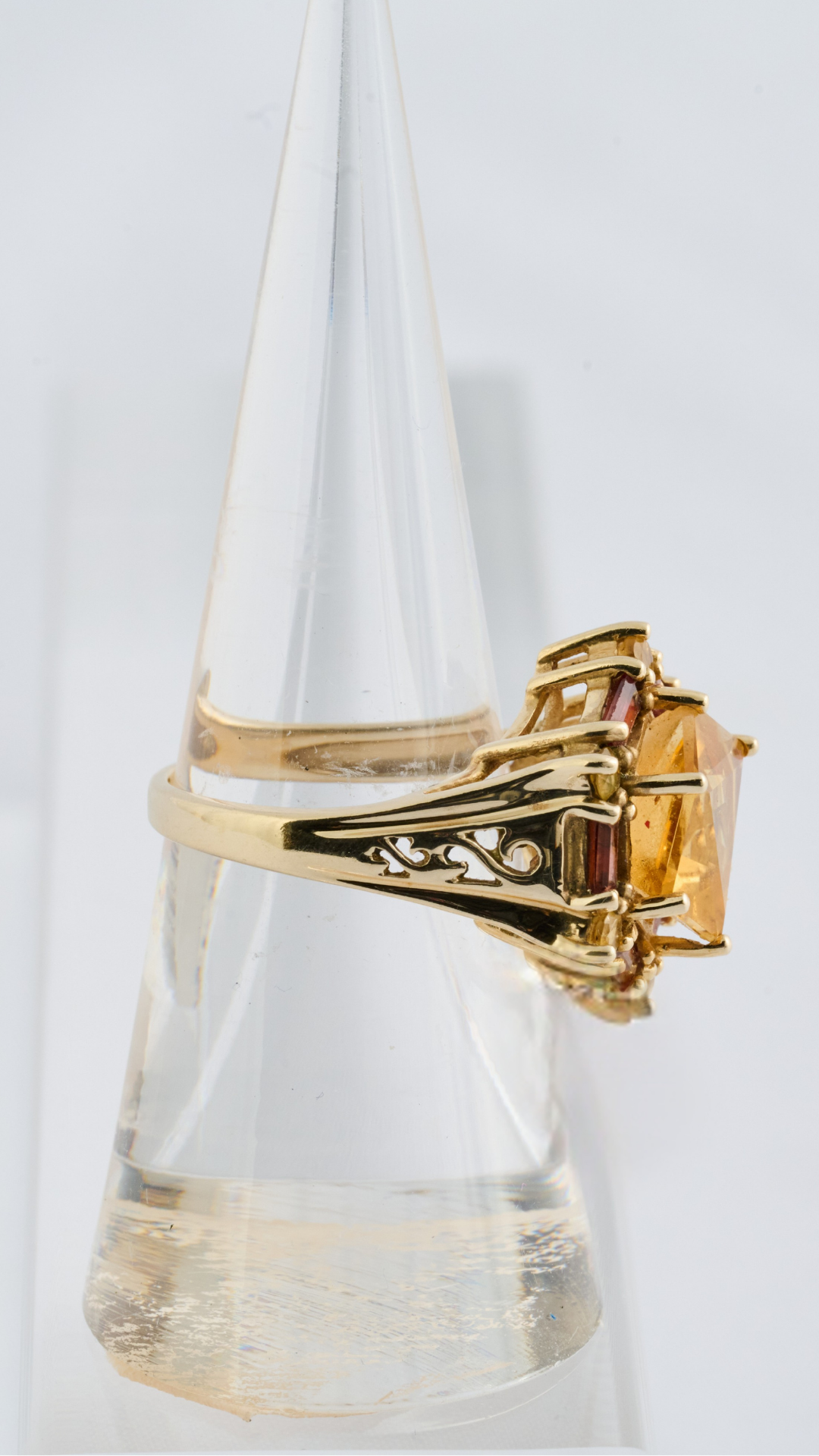20 Citrine & Garnet Dress Ring