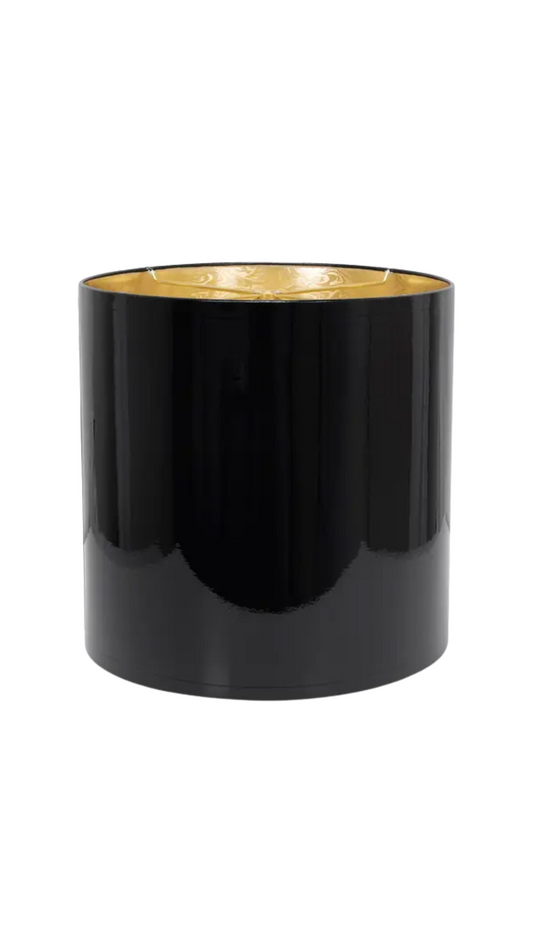 Black Onyx Lacquer Shade with Gold Lining
