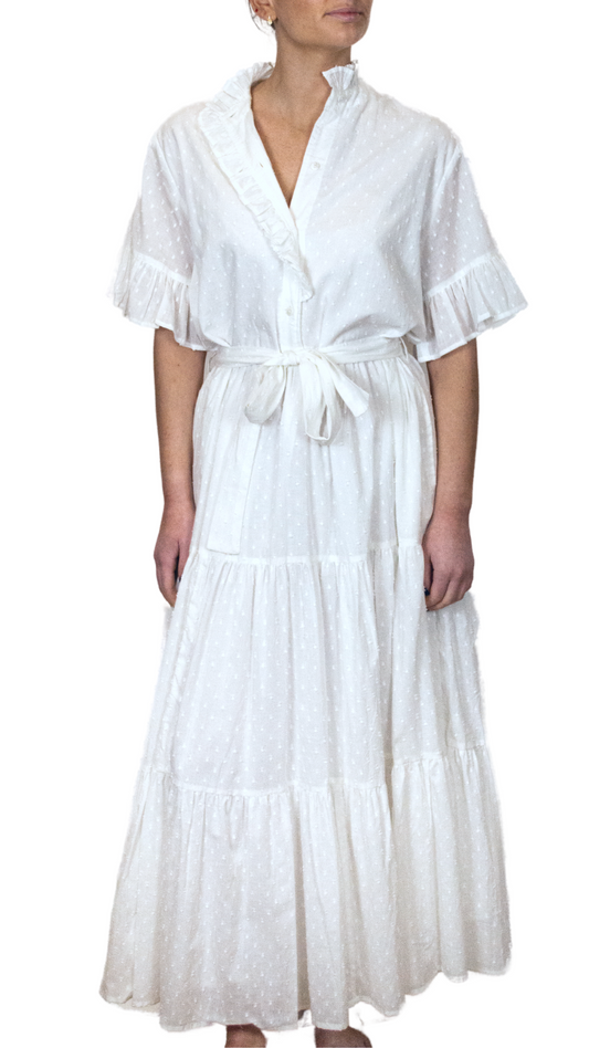 Swiss Dot Cotton Slv Dress