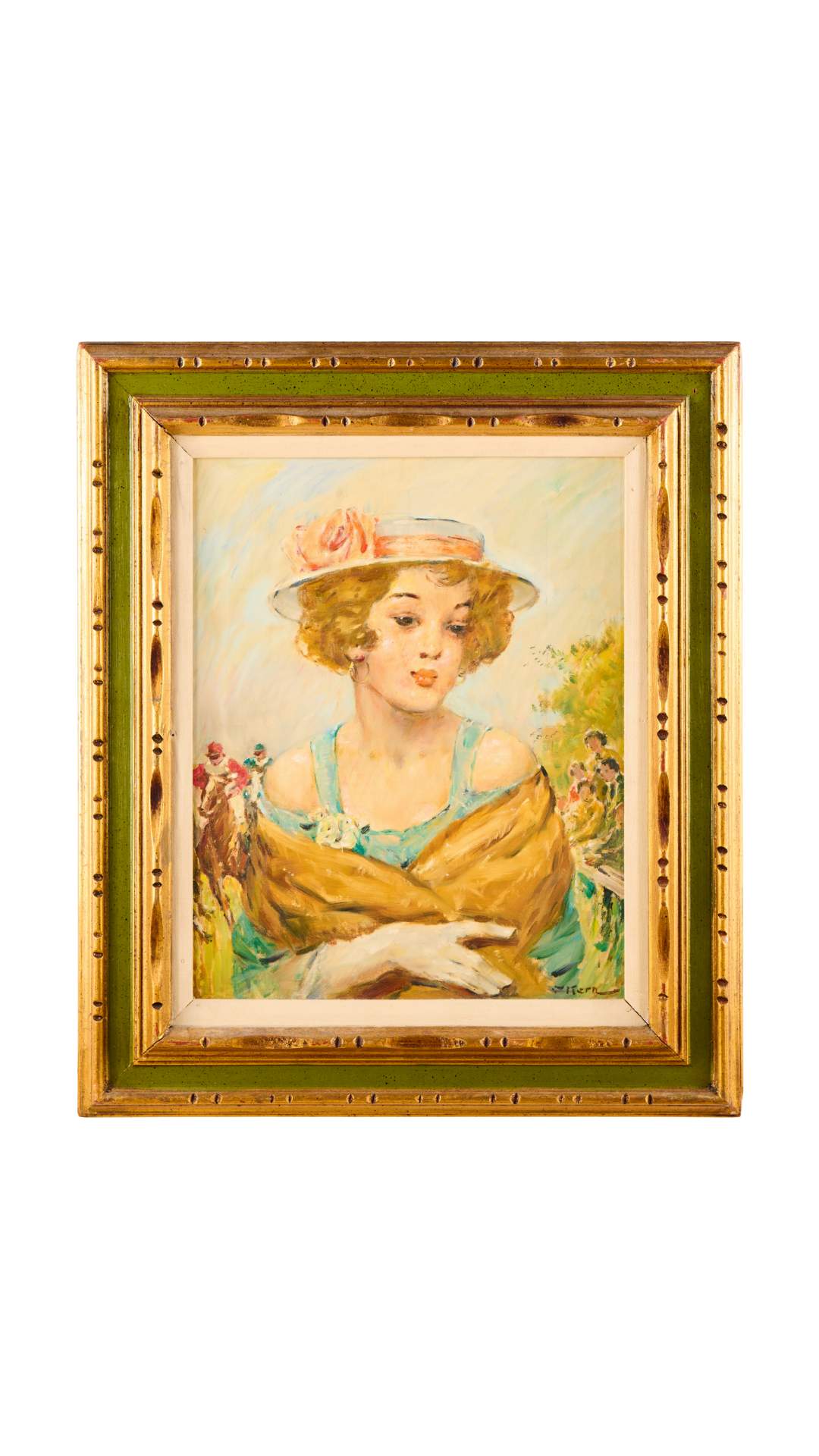 Woman at Horse Race | 20''x16''