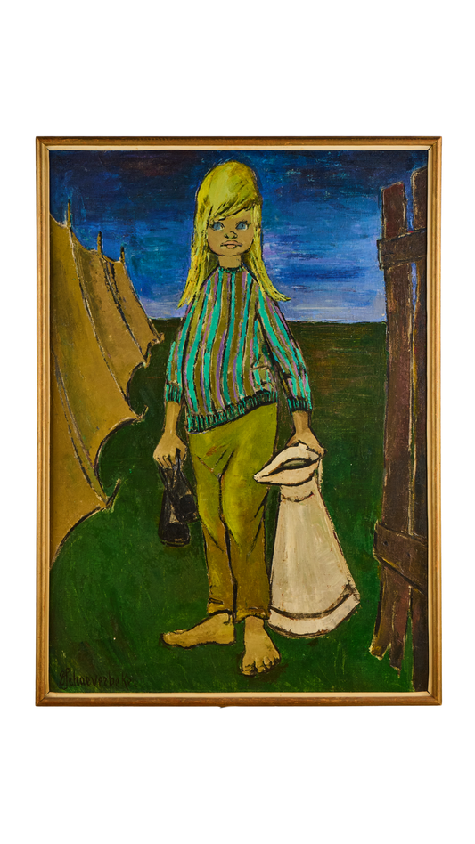 M110 Painting of A Girl w/Pitcher