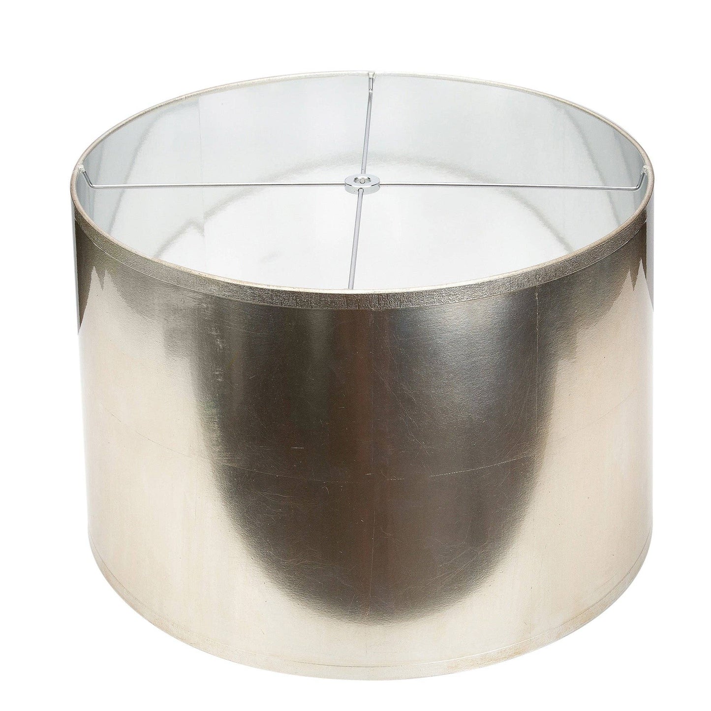Round Tapered Antique Silver Foil Lamp Shade