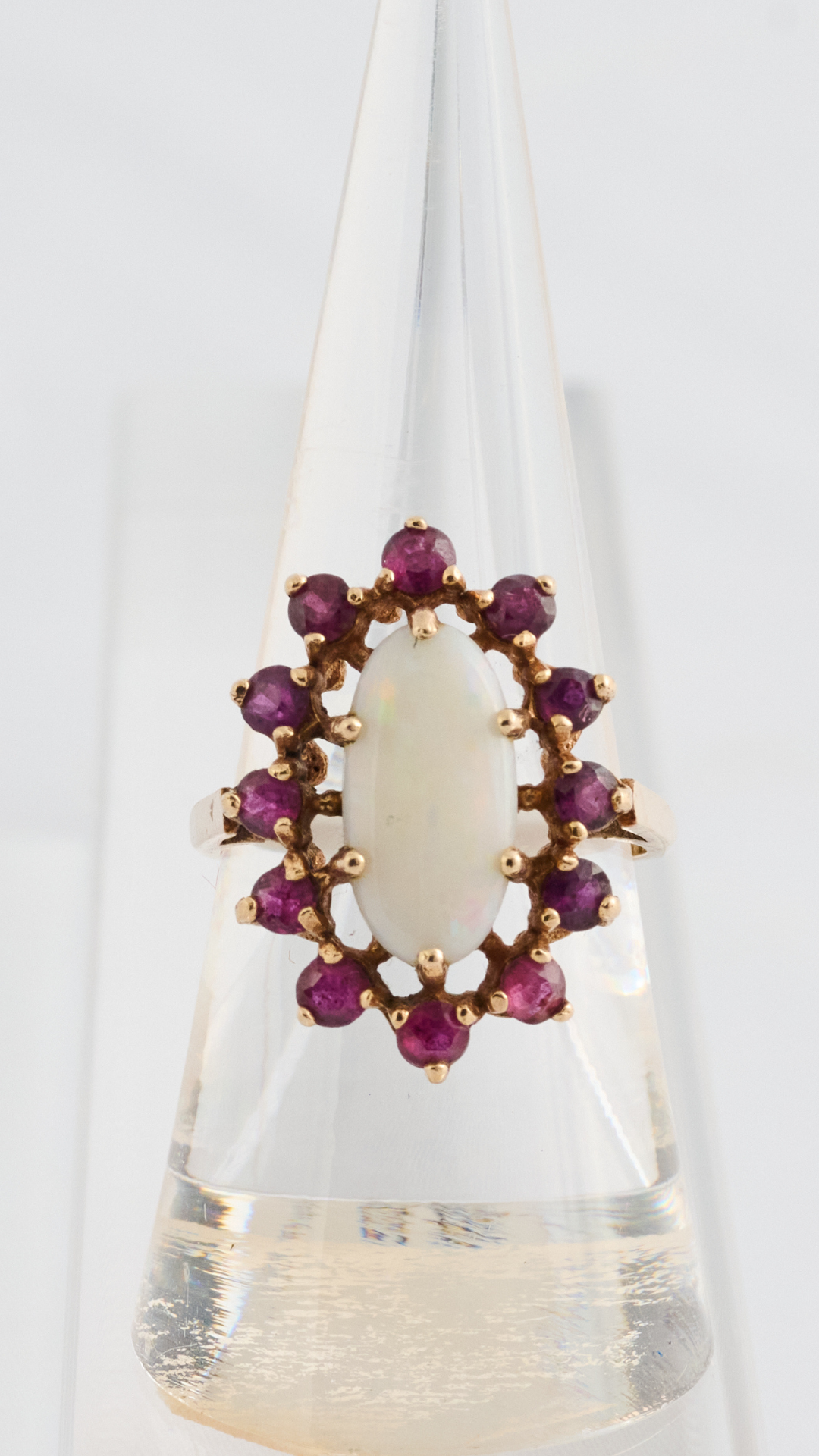 559 Opal Spinel Ring