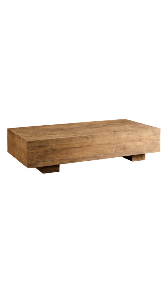 INDO9 Hollow Teak Wood Coffee Table Natural