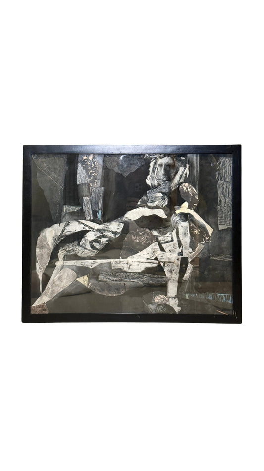 Black Nude Abstract Painting