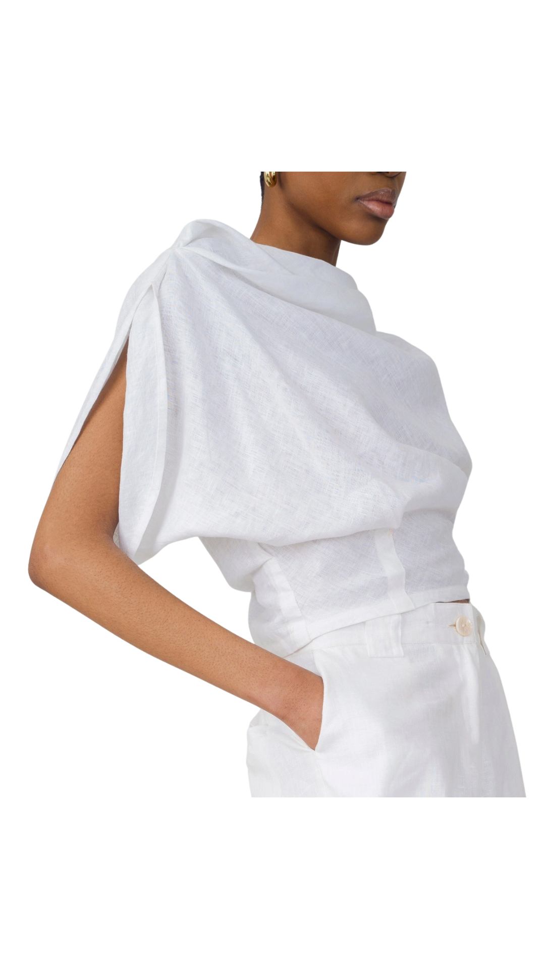 Rhea Linen Top