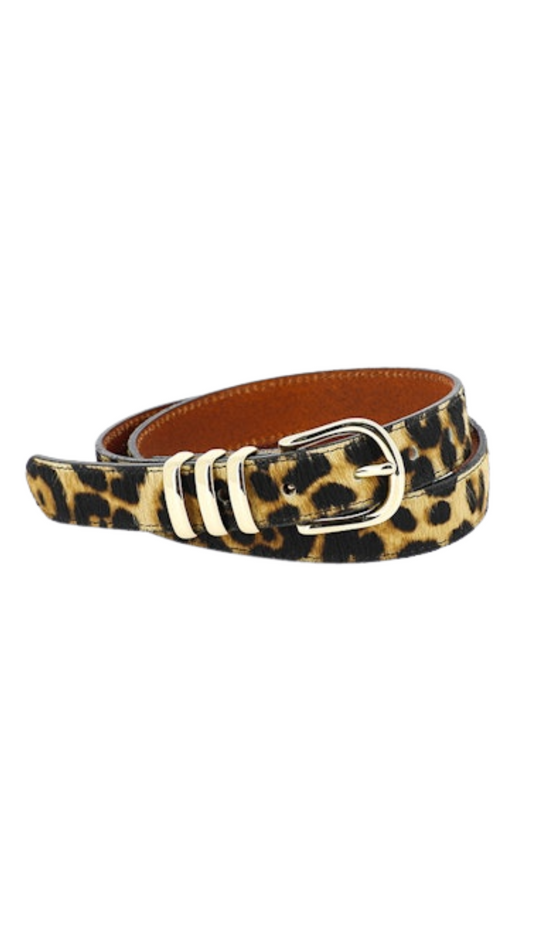 La Iena Leopard Belt