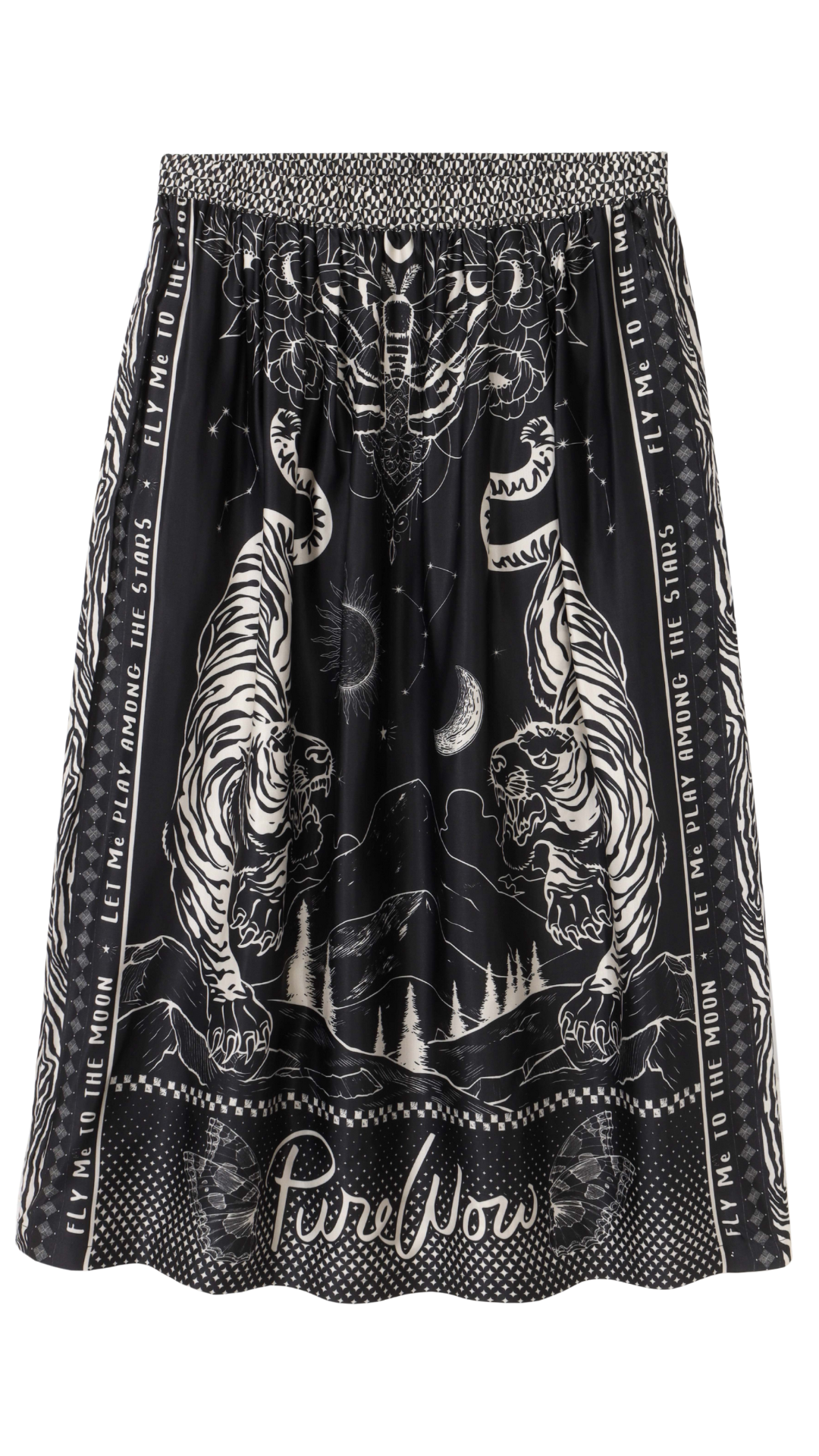Vanessa Black Magic Midi Skirt