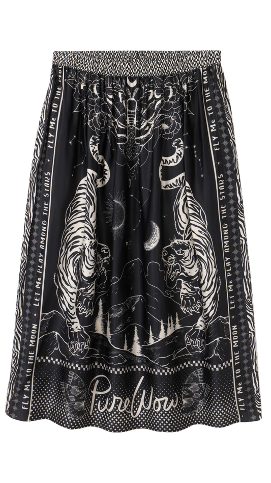 Vanessa Black Magic Midi Skirt