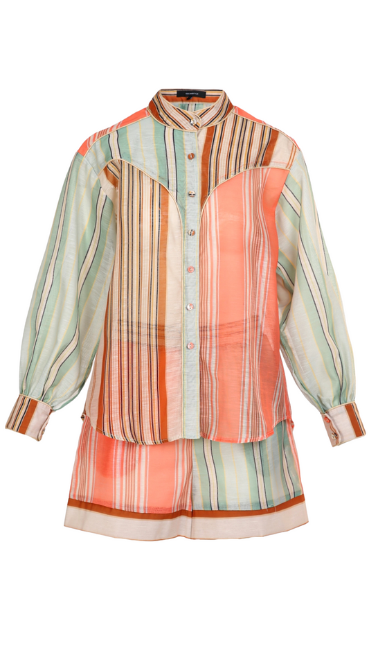 Liana Striped Shorts Set