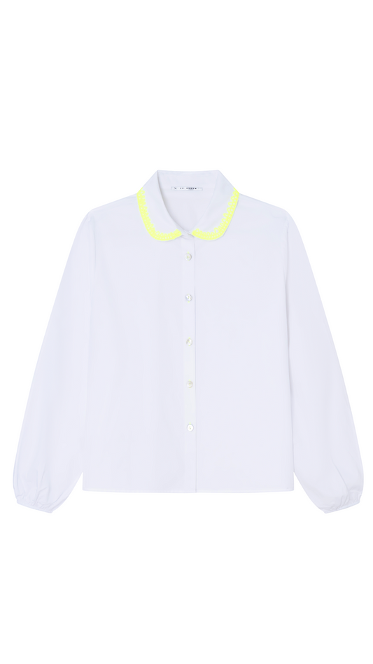 White/Yellow Fun Blouse