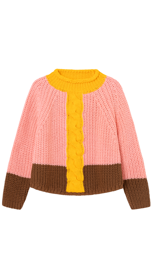 Braid Jersey Sweater