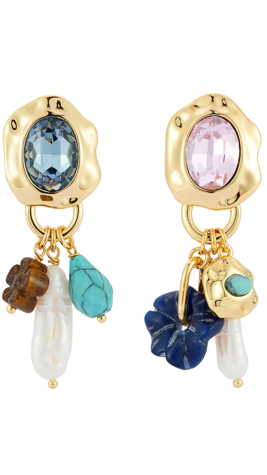 Leia Charm Drop Earrings