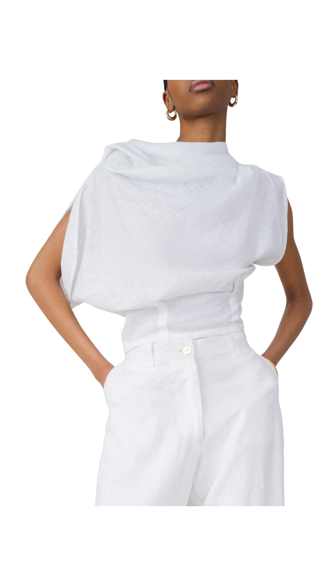 Rhea Linen Top