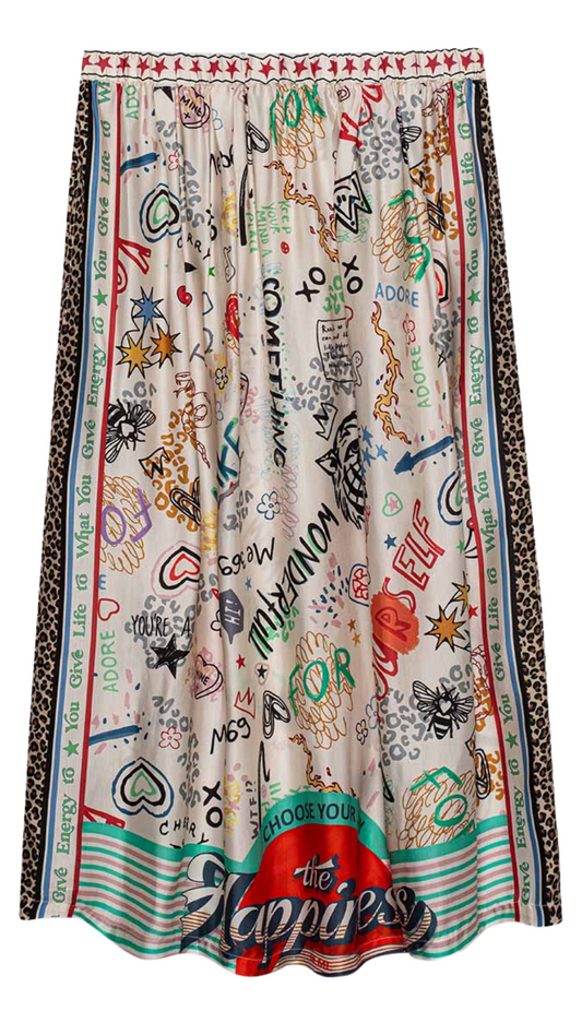 Vanessa Graffiti Skirt