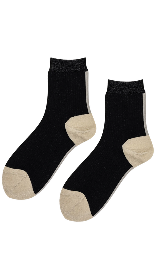 Zozo Black Short Crew Sock