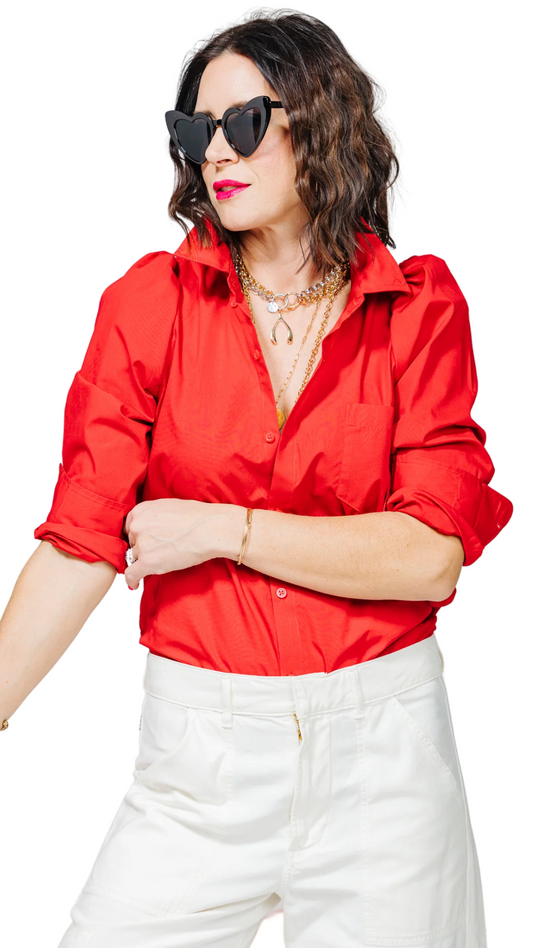 Red Daisy Shirt
