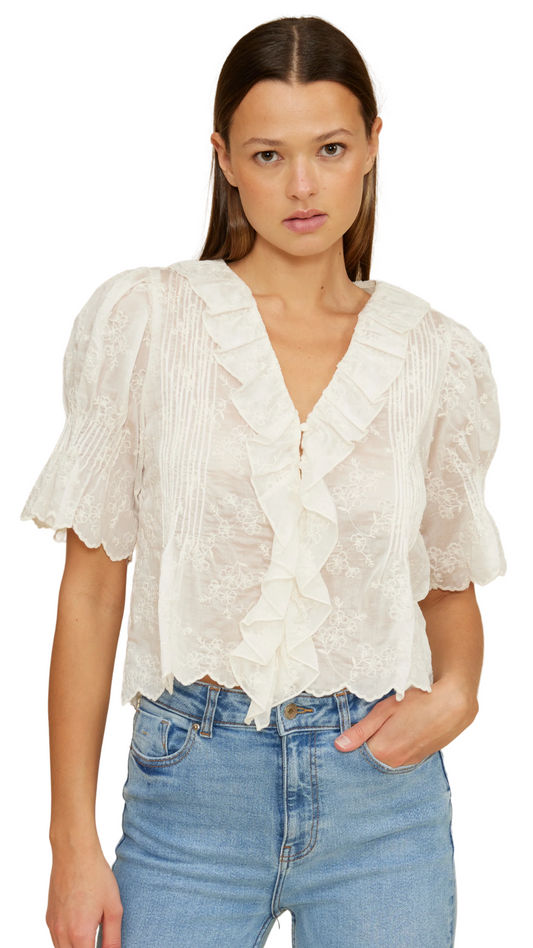 Celeste Ruffle Top
