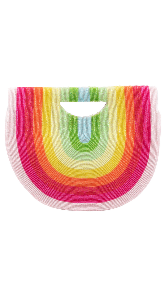 Round Rainbow Clutch