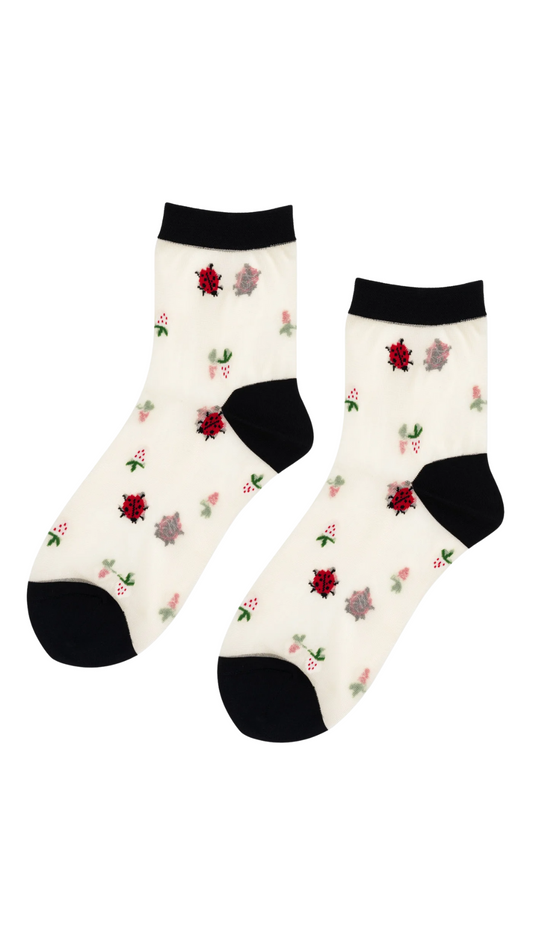 Dainty Sheer Short Crew Sock
