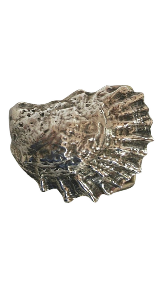 Aquinnah Oyster Belt Buckle - Nickel Silver