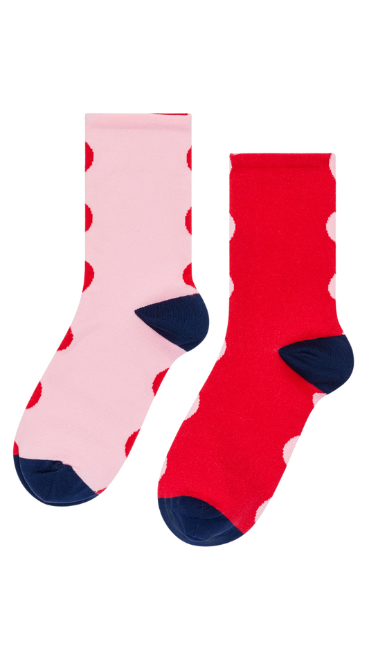 Gemini Red Sporty Crew Sock