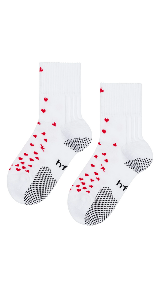 Imi White Sporty Grip Crew Sock