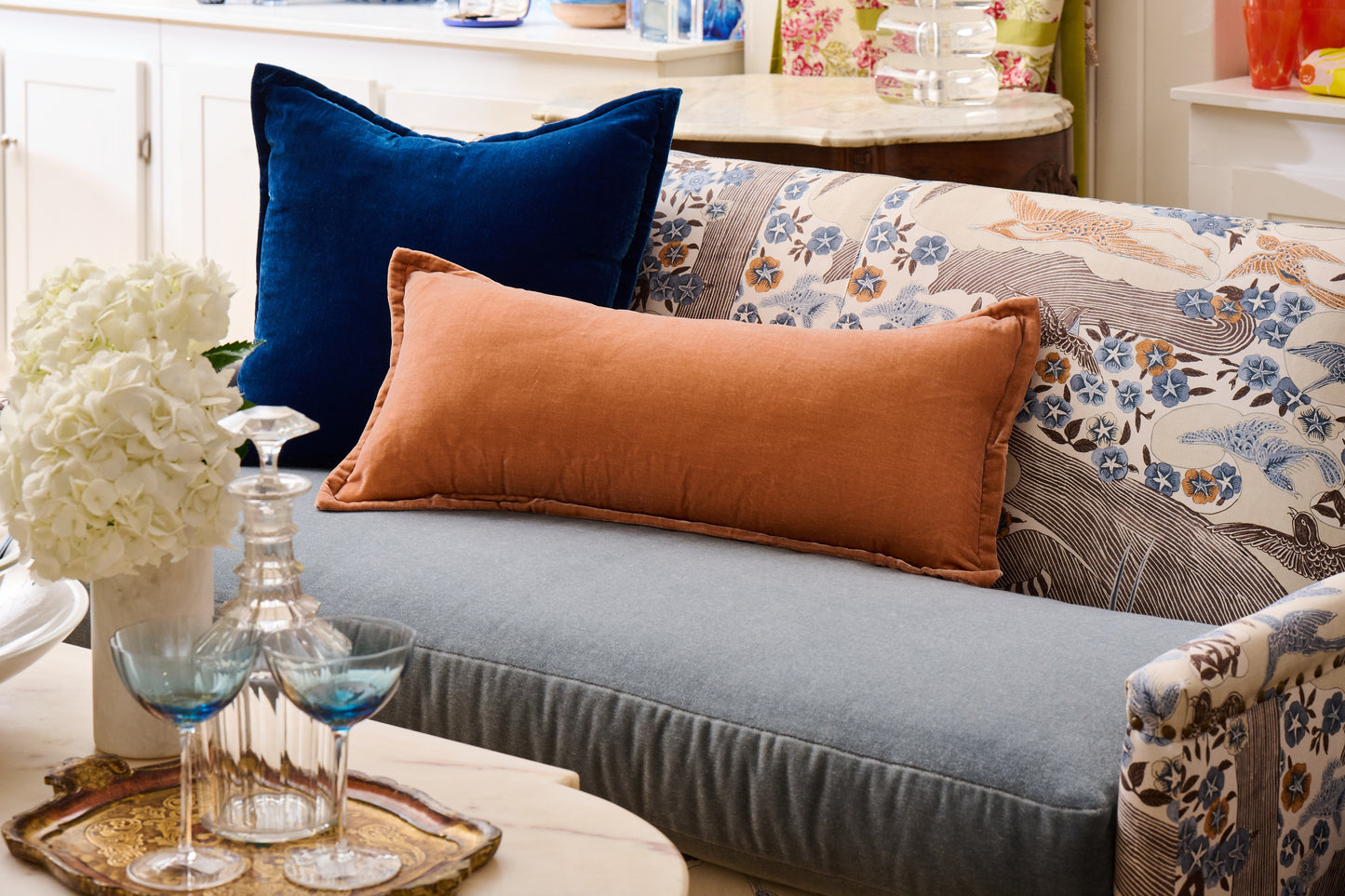 Rectangle Pillow Cover (Silk/Velvet) 14''x 30''