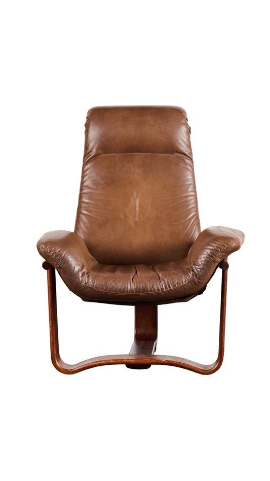 D6229 Westnofa Vestlandske Leather Armchairs