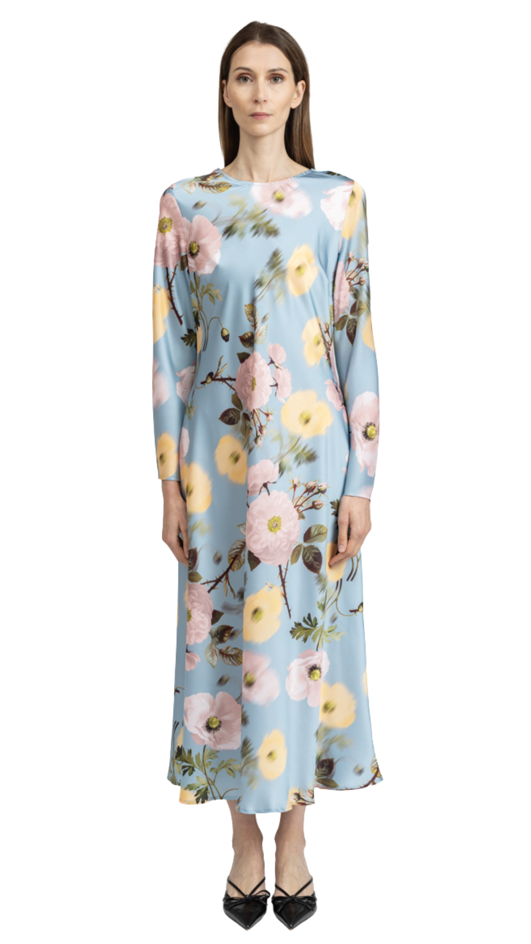 Azzurro Satin Dress