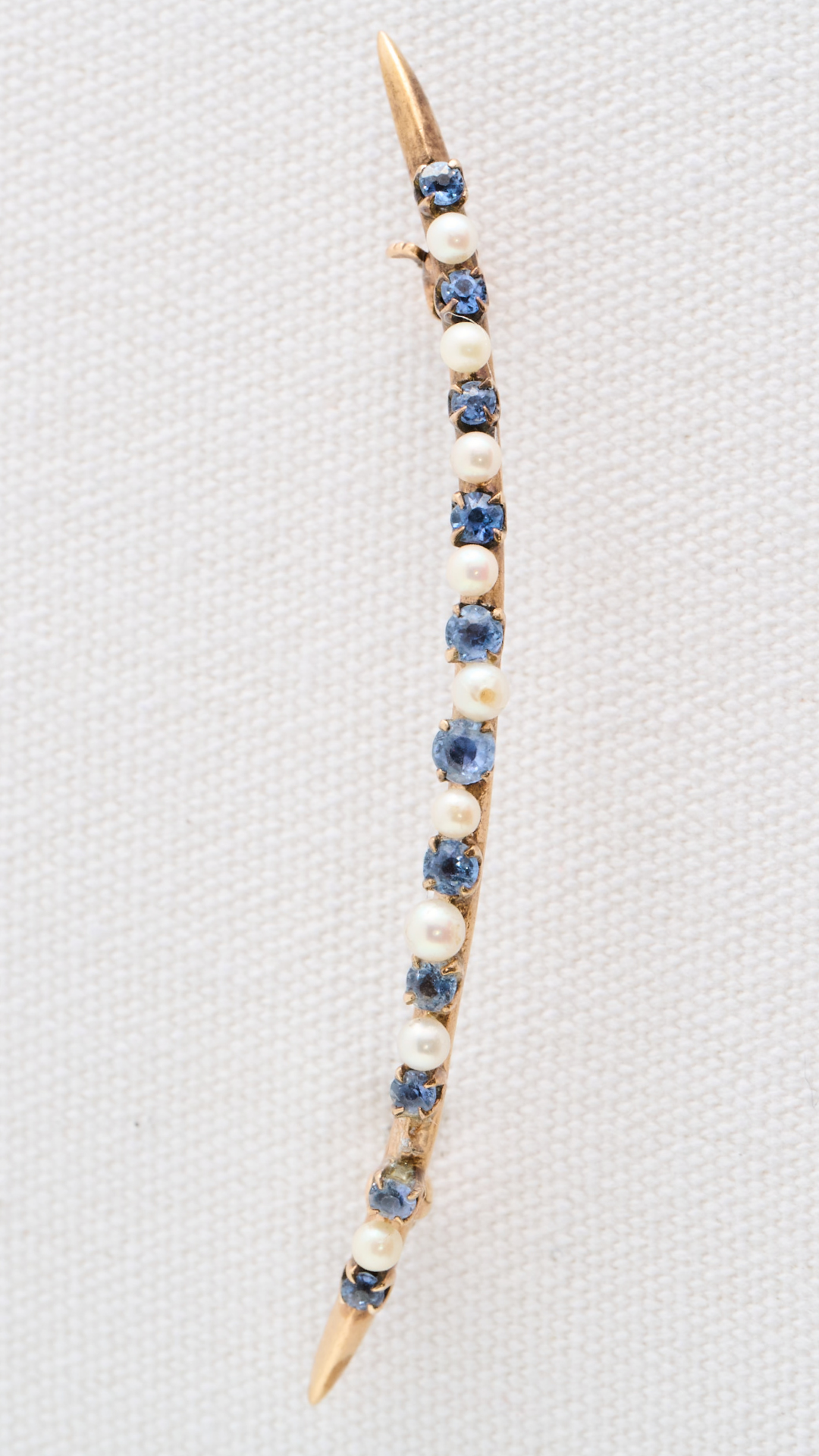 Crescent Moon Pearl Pin