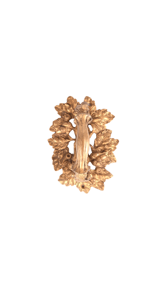 Brass Branch Leaves Drawer Handle (Gold)