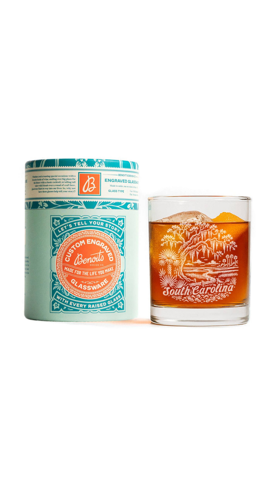 South Carolina State Drinking Glasses