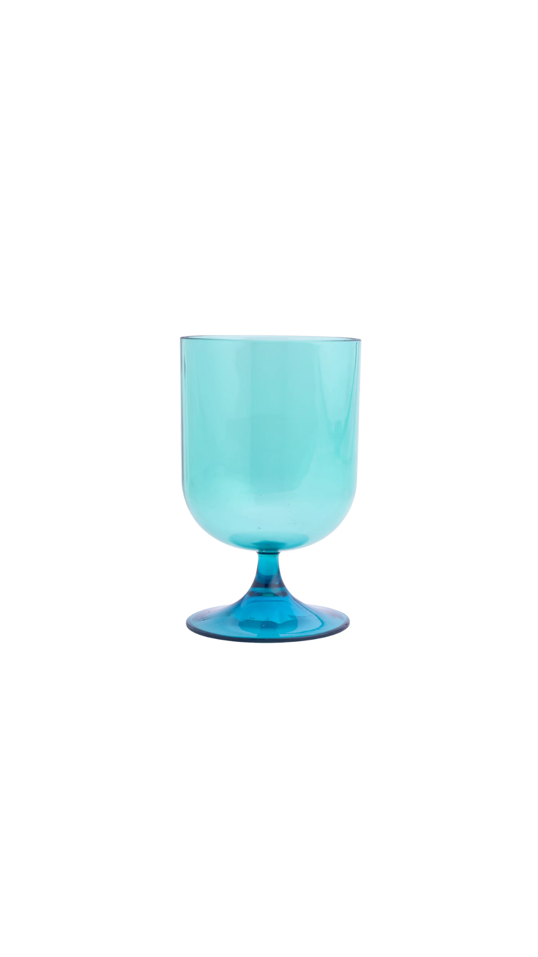 Two Tone Aqua Goblet