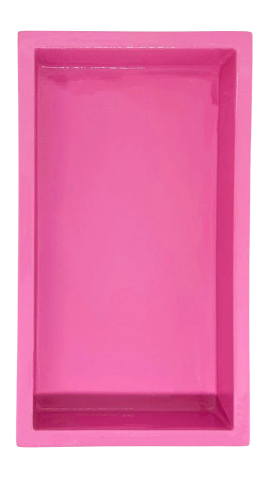 Hot Pink Bamboo Guest Towel Holder