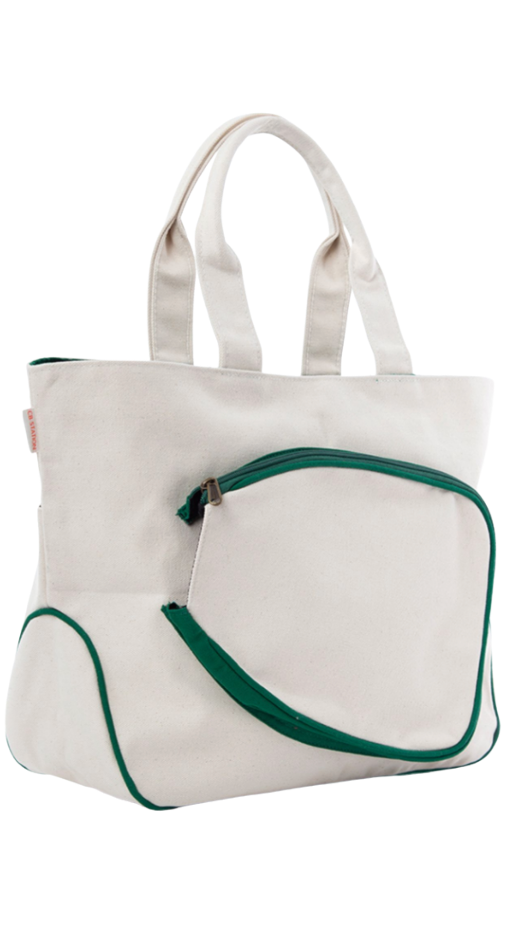 Natural & Emerald Pickleball Bag