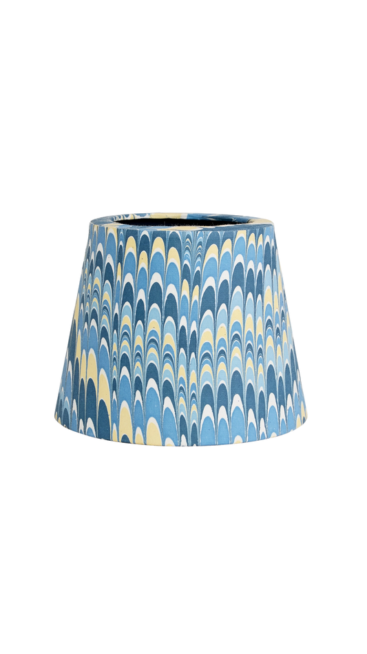 Lampshade Cover - Marbled Mountain Blue