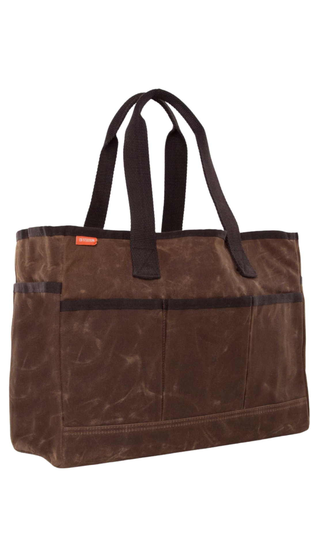 Khaki Waxed Utility Tote