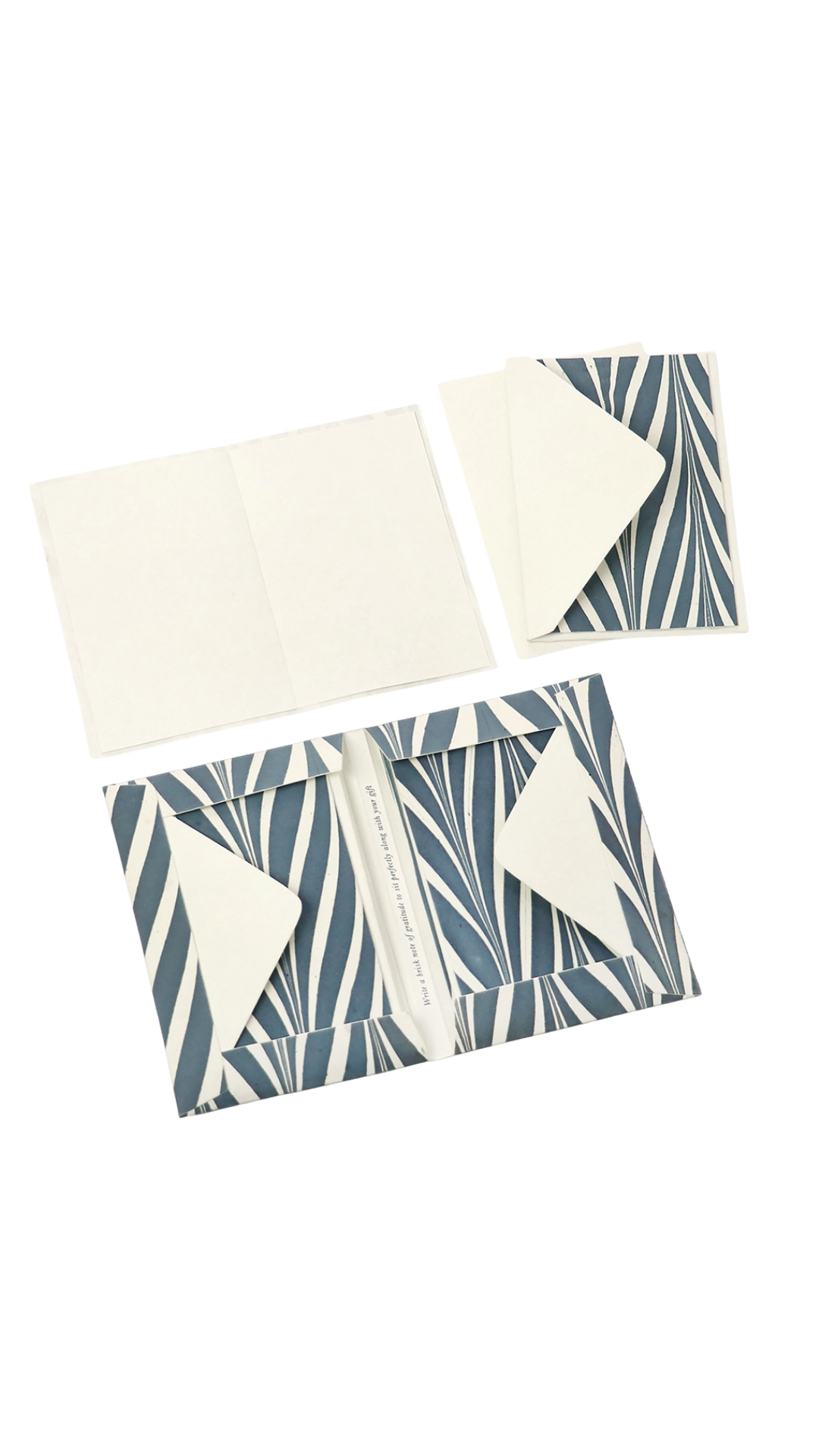 Marbled Greeting Card Set - Blue Banyan