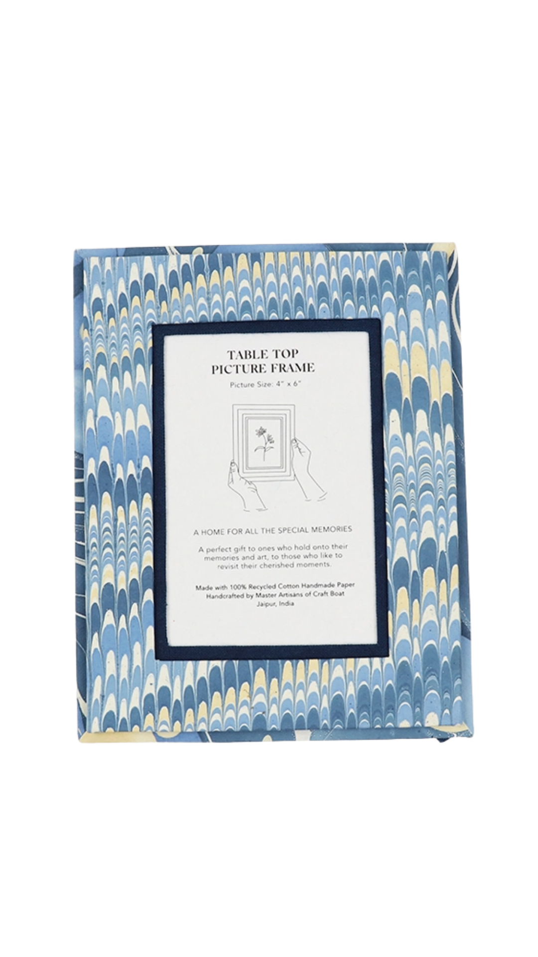 Marbled Table Top Frame - Blue Mountain