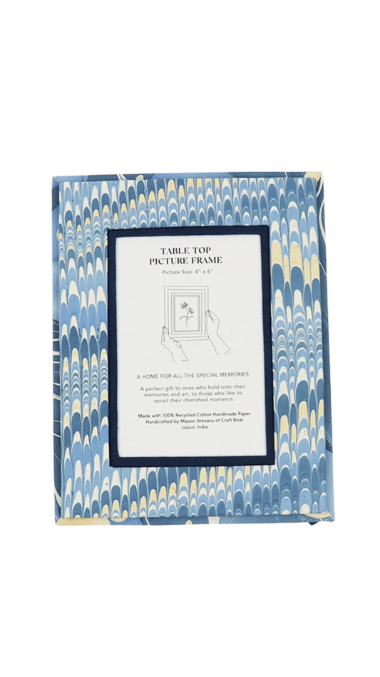 Marbled Table Top Frame - Blue Mountain