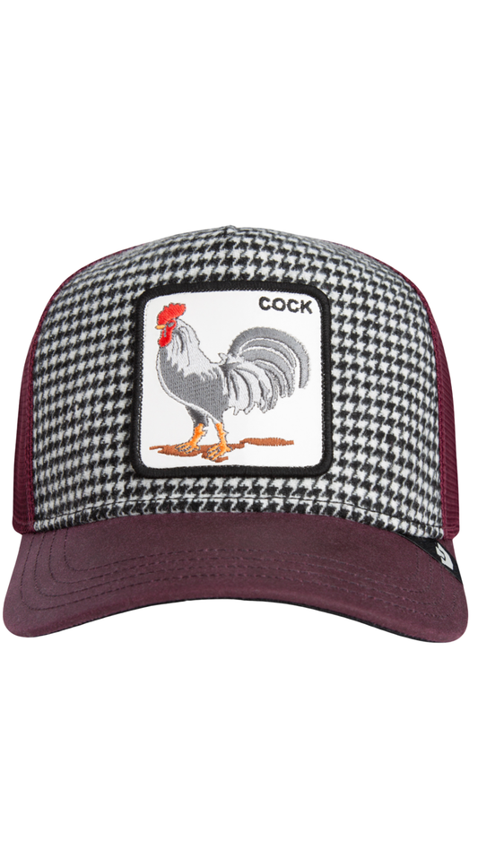 Houndstooth Dapper Rooster Hat
